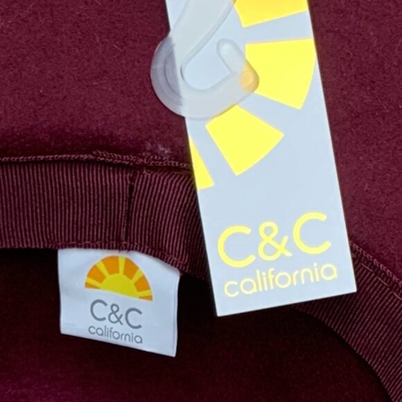 C&C California 100% Wool Felt Floppy Hat NWT - Picture 12 of 13